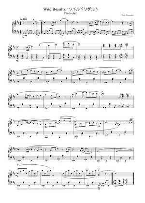 Wild Results - Kirby and the Forgotten Land Sheet Music for Piano