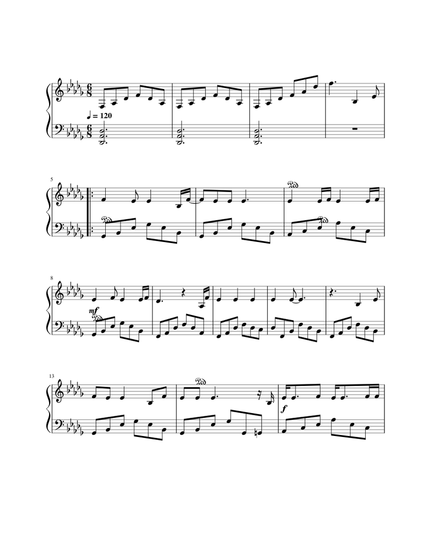 Snowman – Sia Sheet music for Piano (Solo) Easy | Musescore.com