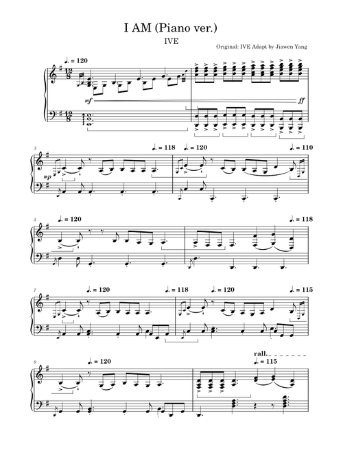 I AM – IVE (아이브) I AM (Piano ver.)