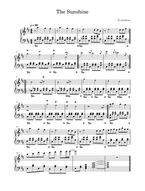 The Sunshine (sonatine n1 op1)