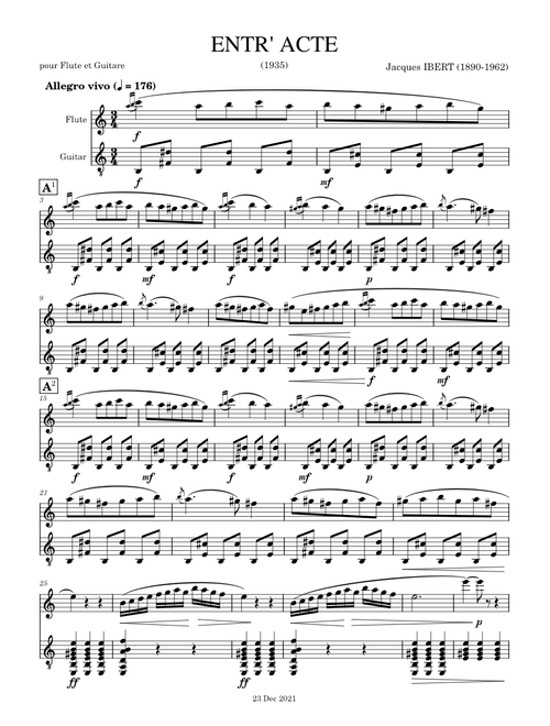 EntrActe - Jacques Ibert