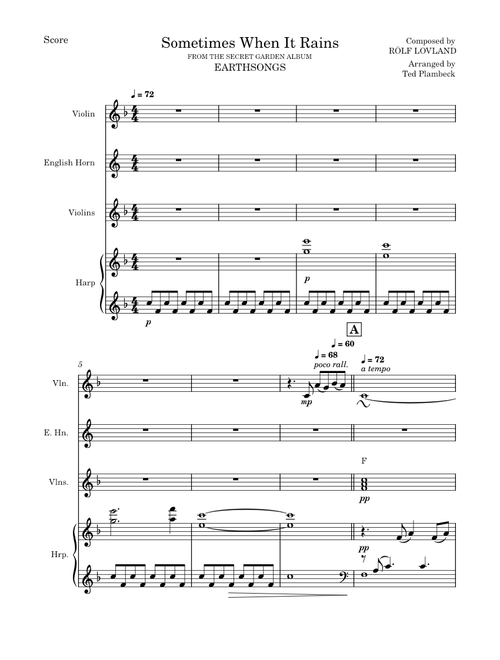 Sometimes When It Rains - Rolf Løvland/Secret Garden
