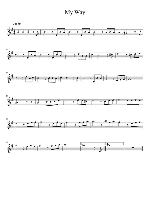 My way - Frank Sinatra