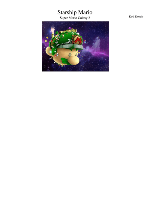 SMG2 - Starship Mario