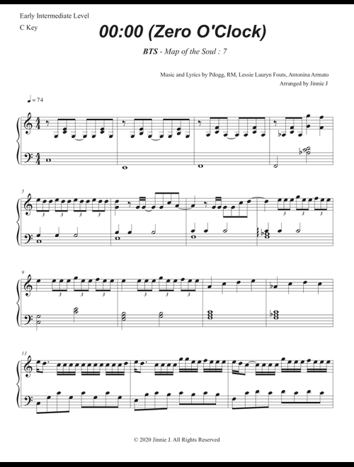 Bts (Arr. Jinnie J) (Piano Solo)