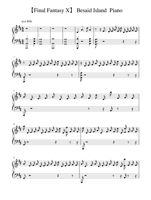 Besaid island - Nobuo Uematsu