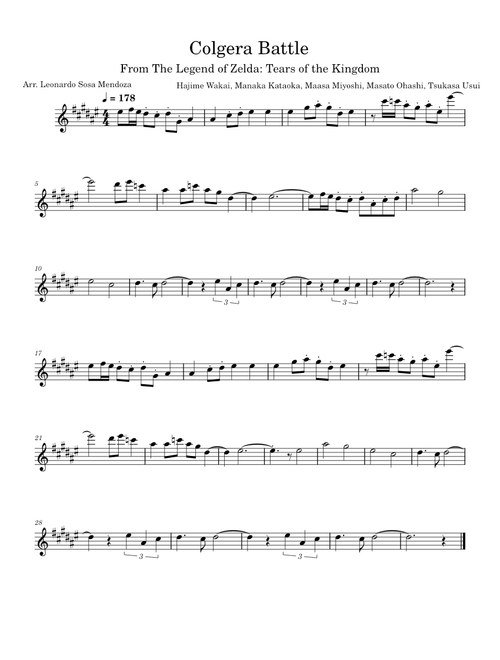 Colgera Battle Theme - Trumpet