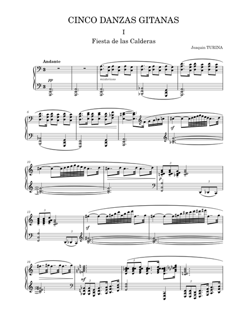 Cinco Danzas Gitanas - Series 2 - Op.84