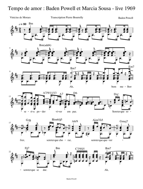 Tempo de amor - live 1969 de Baden Powell