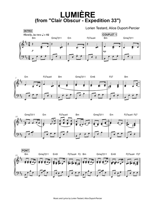 Lumière (from Clair Obscur - Expedition 33) - Lorien Testard, Alice Duport-Percier (Piano Solo)