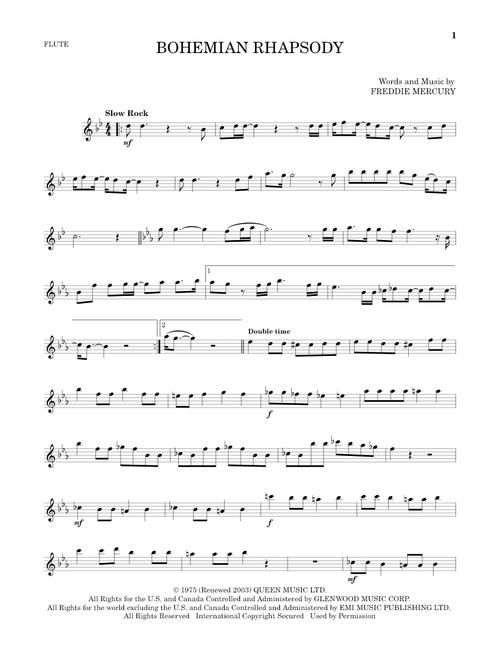 Bohemian Rhapsody - Queen (Flute Solo)