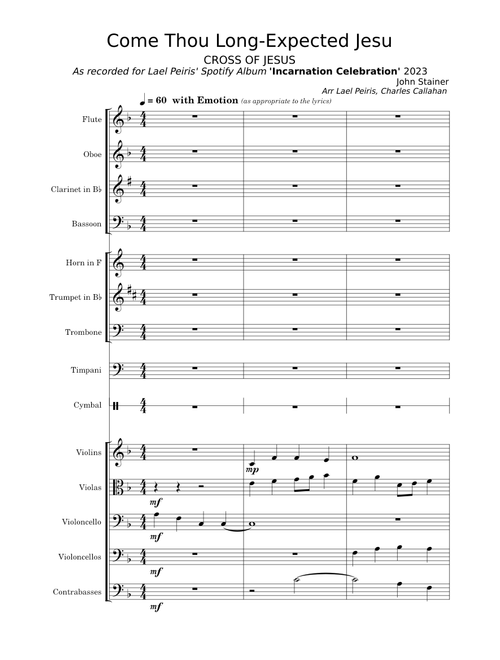 Come Thou Long-expected Jesu