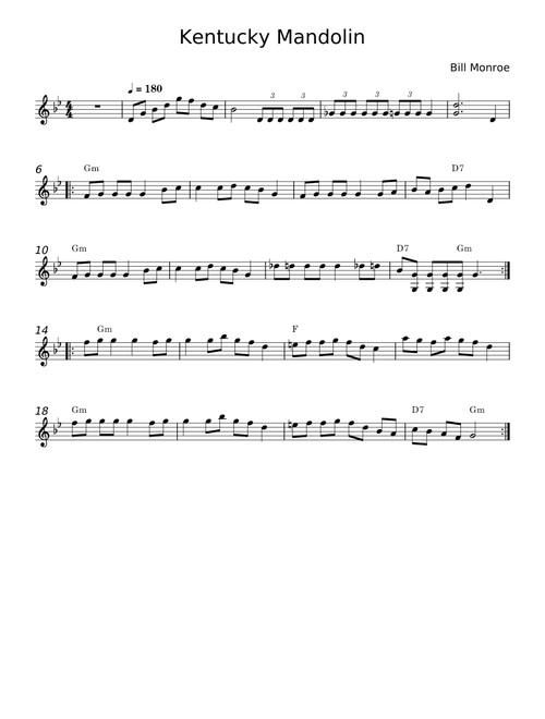 Kentucky Waltz - Bill Monroe