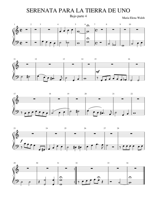 SERENATA PARA LA TIERRA DE UNO