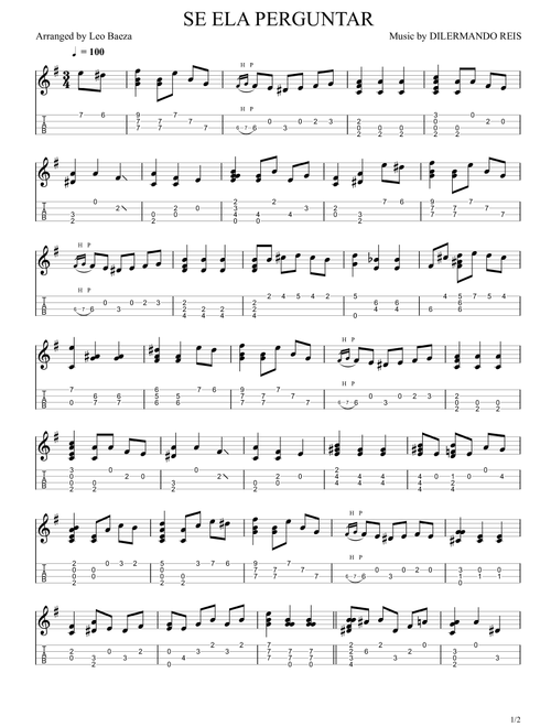 SE ELA PERGUNTAR (Arr. Leo Baeza) - Dilermando Reis (Ukulele)