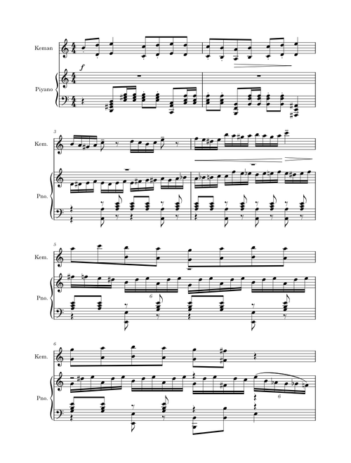 Turkish March – Arcadi Volodos for piano and violin