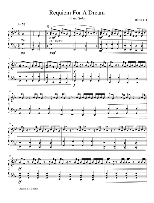 Requiem For A Dream (Piano Solo)