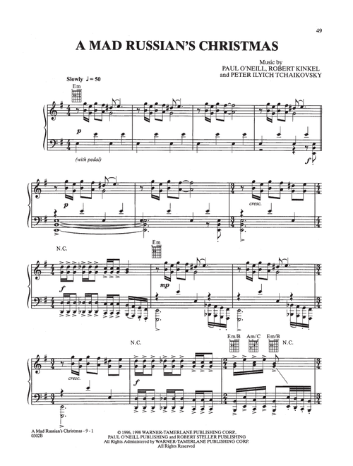 A Mad Russian's Christmas - Trans-Siberian Orchestra (Piano Solo)