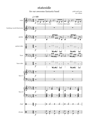 Play Official version of Stateside Sheet Music by Zara Larsson ...