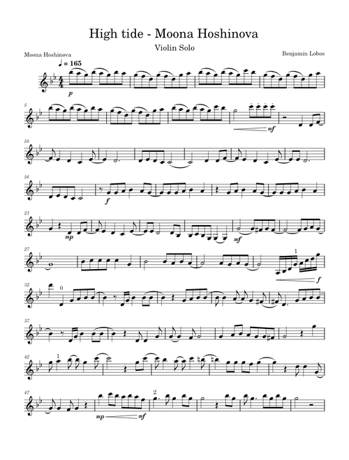 High Tide – Moona Hoshinova Violin Solo
