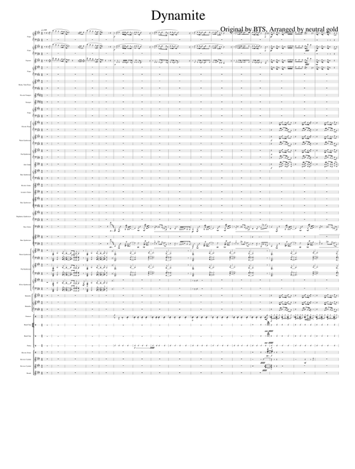 Dynamite – BTS (arranged by neutral gold)