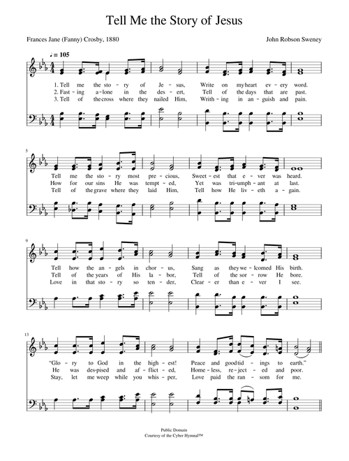 Tell me the story of jesus (crosby) - John R. Sweney