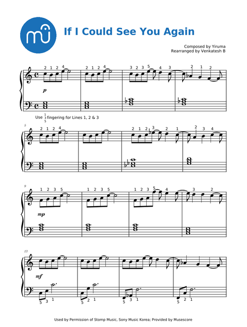 If I Could See You Again – Yiruma Easy Version - Whitehatjr