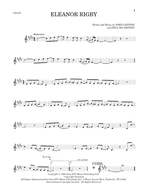 Eleanor Rigby - The Beatles (Violin Solo)