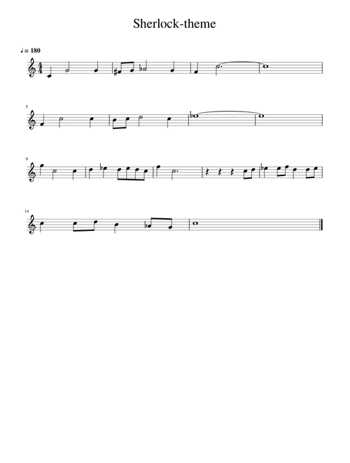Sherlock theme