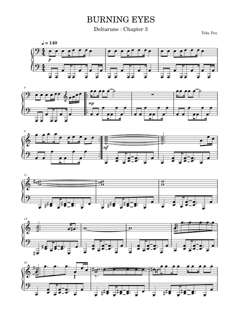 BURNING EYES - Deltarune Chapter 3 – Toby Fox