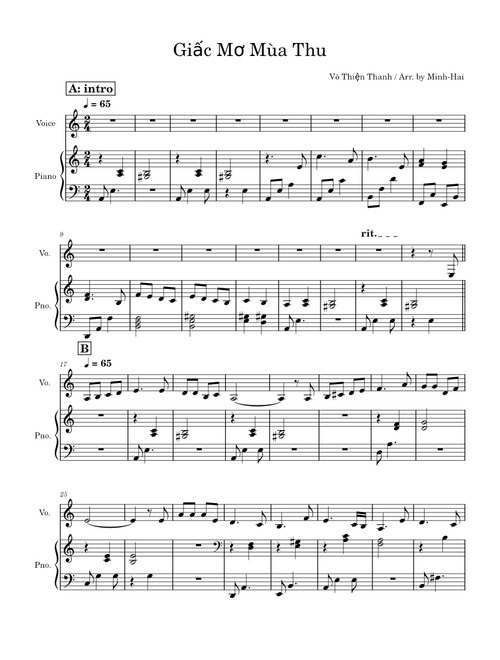 Giấc mơ mùa thu – Võ Thiện Thanh