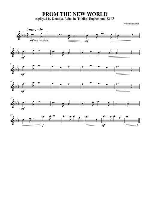 Largo from the New World Symphony – Antonín Dvořák | Trumpet Solo