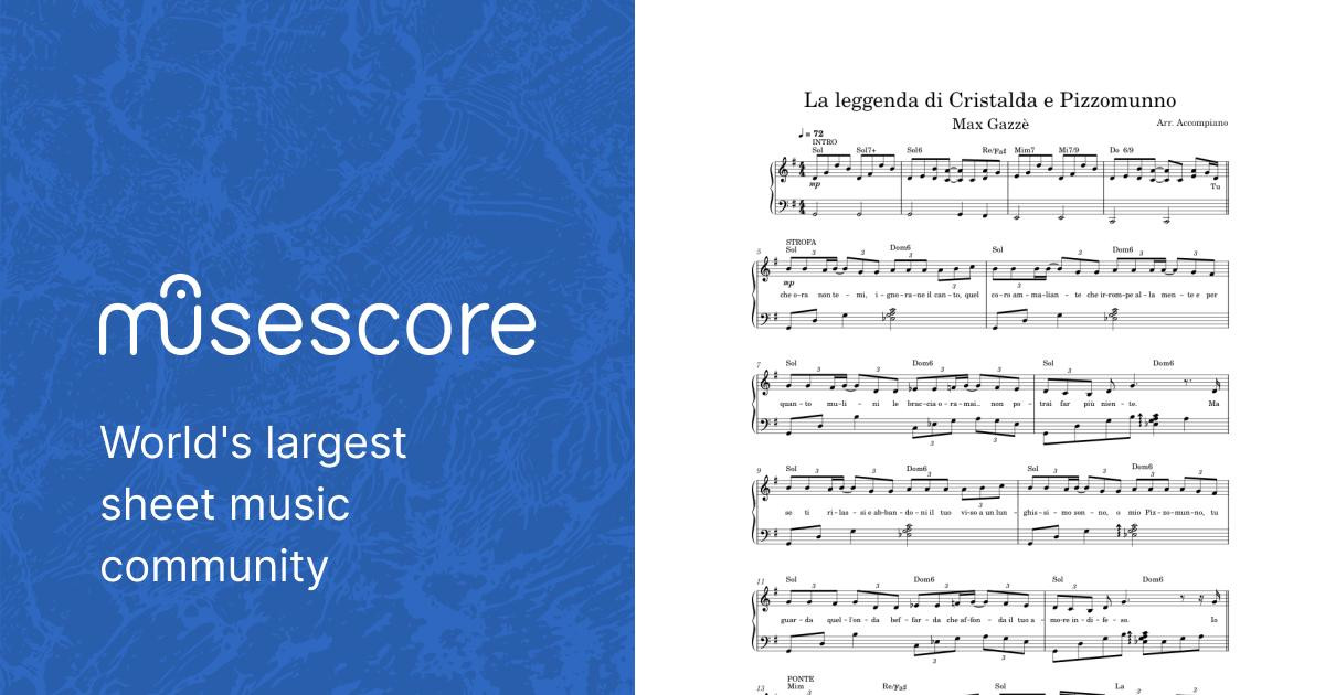 La leggenda di Cristalda e Pizzomunno Sheet music for Piano (Solo)