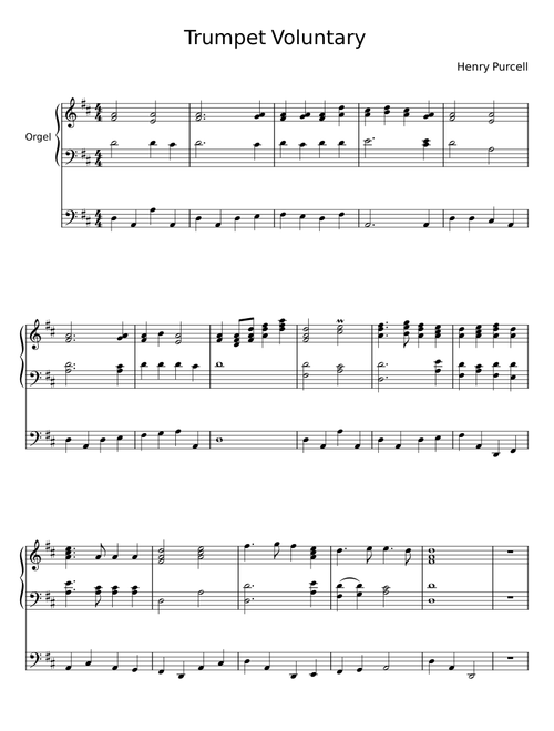 Trumpet voluntary - Henry Purcell