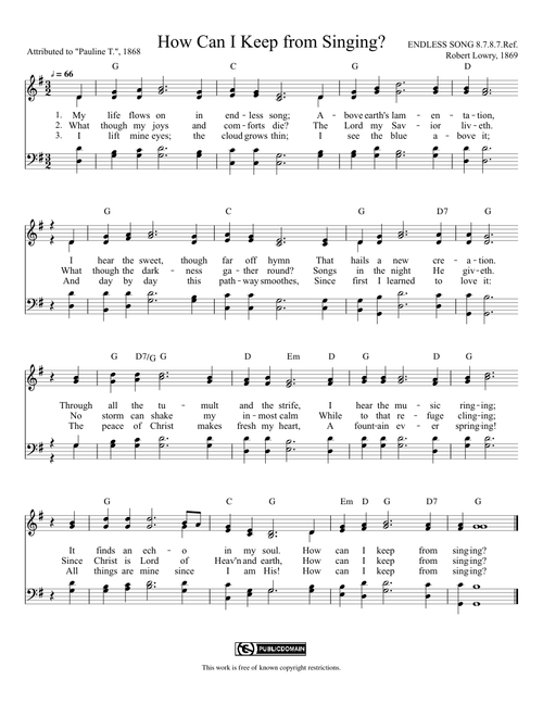 How Can I Keep from Singing