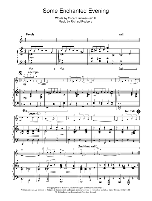 Some Enchanted Evening (from South Pacific) - Rodgers & Hammerstein (Violin Solo)