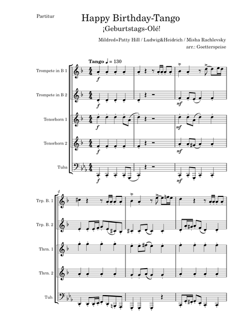 Happy Birthday To You – Tango-Version