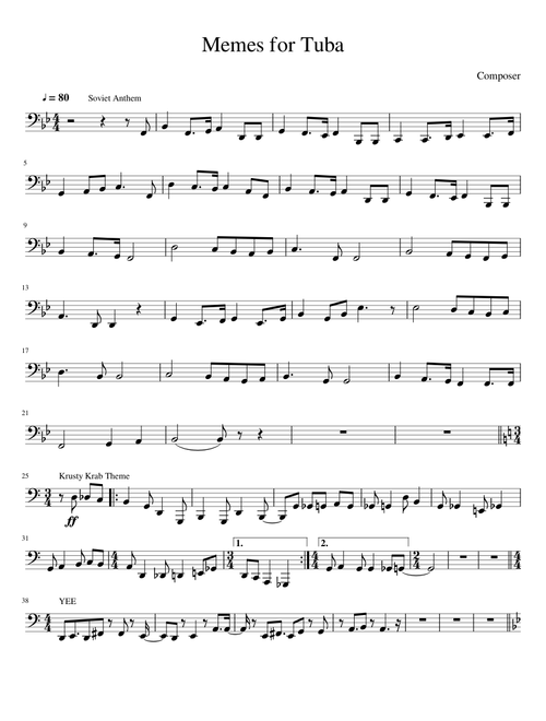 Memes for Tuba