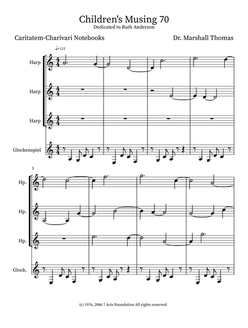Children's Musing 70 - Celebrity Chamber Players (Small Ensemble)