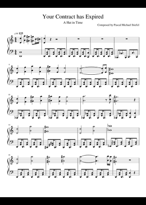Your Contract has Expired Sheet Music for Piano (Solo) | MuseScore.com