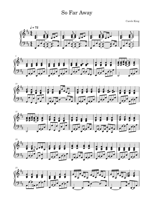 So far away – Carole King