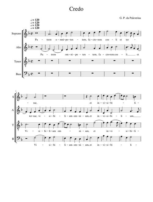 Missa brevis. - Giovanni Pierluigi da Palestrina