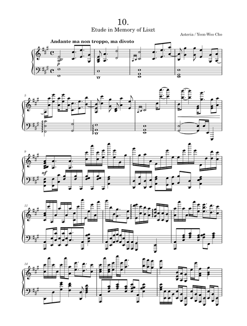 Transcendental Etude No. 10 'Etude in Memory of Liszt'