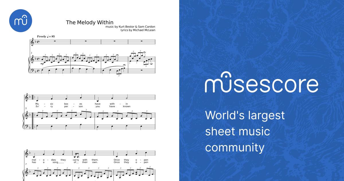 The Melody Within - Kurt Bestor Sheet Music for Piano, Synthesizer (Mixed Duet) | MuseScore.com