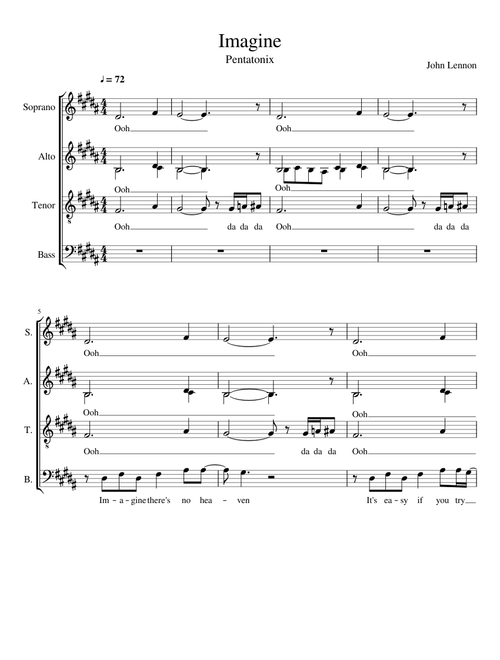 Imagine by Pentatonix