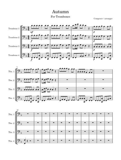 Autumn from The Four Seasons – Antonio Vivaldi