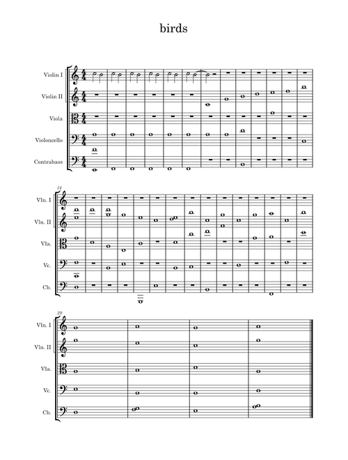 birds and strings