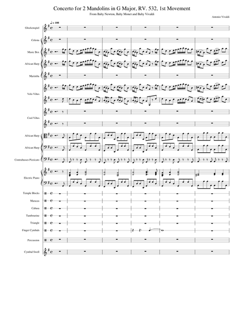 Concerto for 2 Mandolins in G Major, RV. 532, 1st Movement