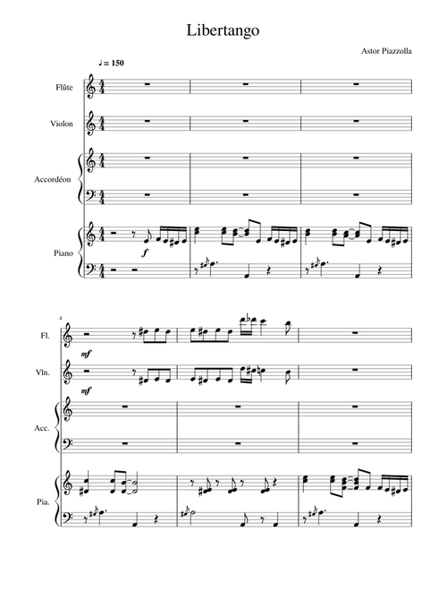 Libertango (quartet version)