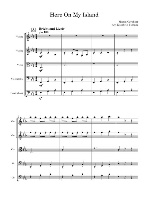 Here On My Island – Megan Cavallari Arr. Elizabeth Bigham